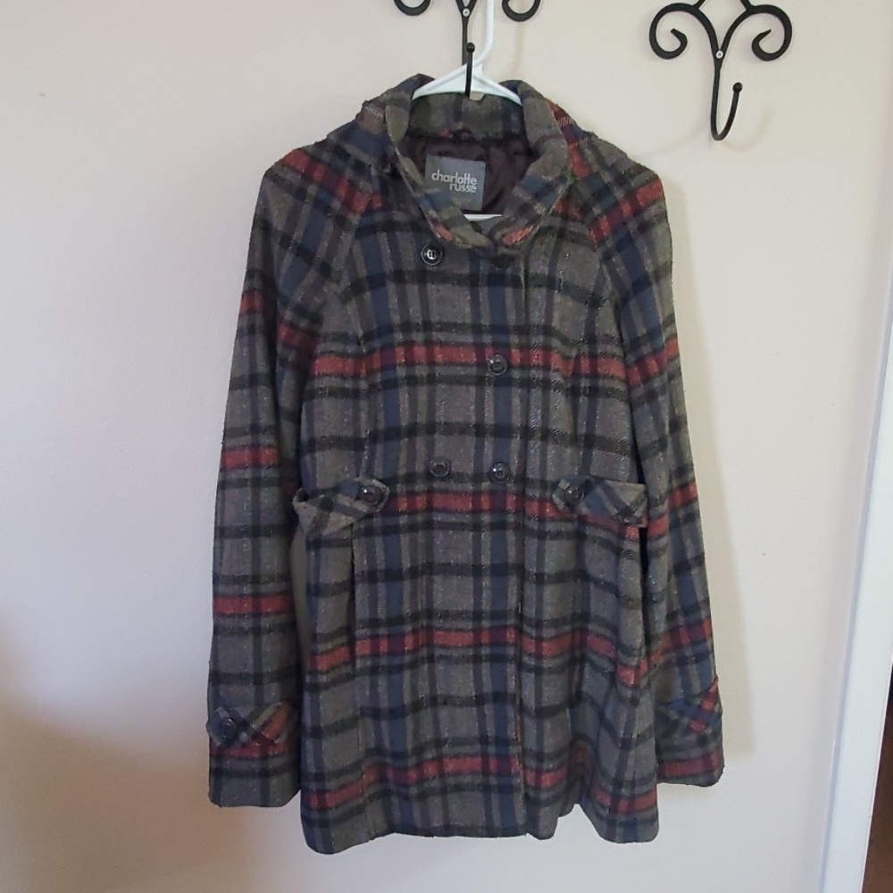 Plaid Hooded Coat
